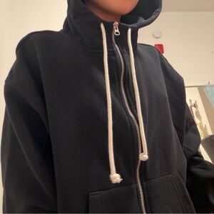 Urban Outfitters Black Zip-Up Hoodie